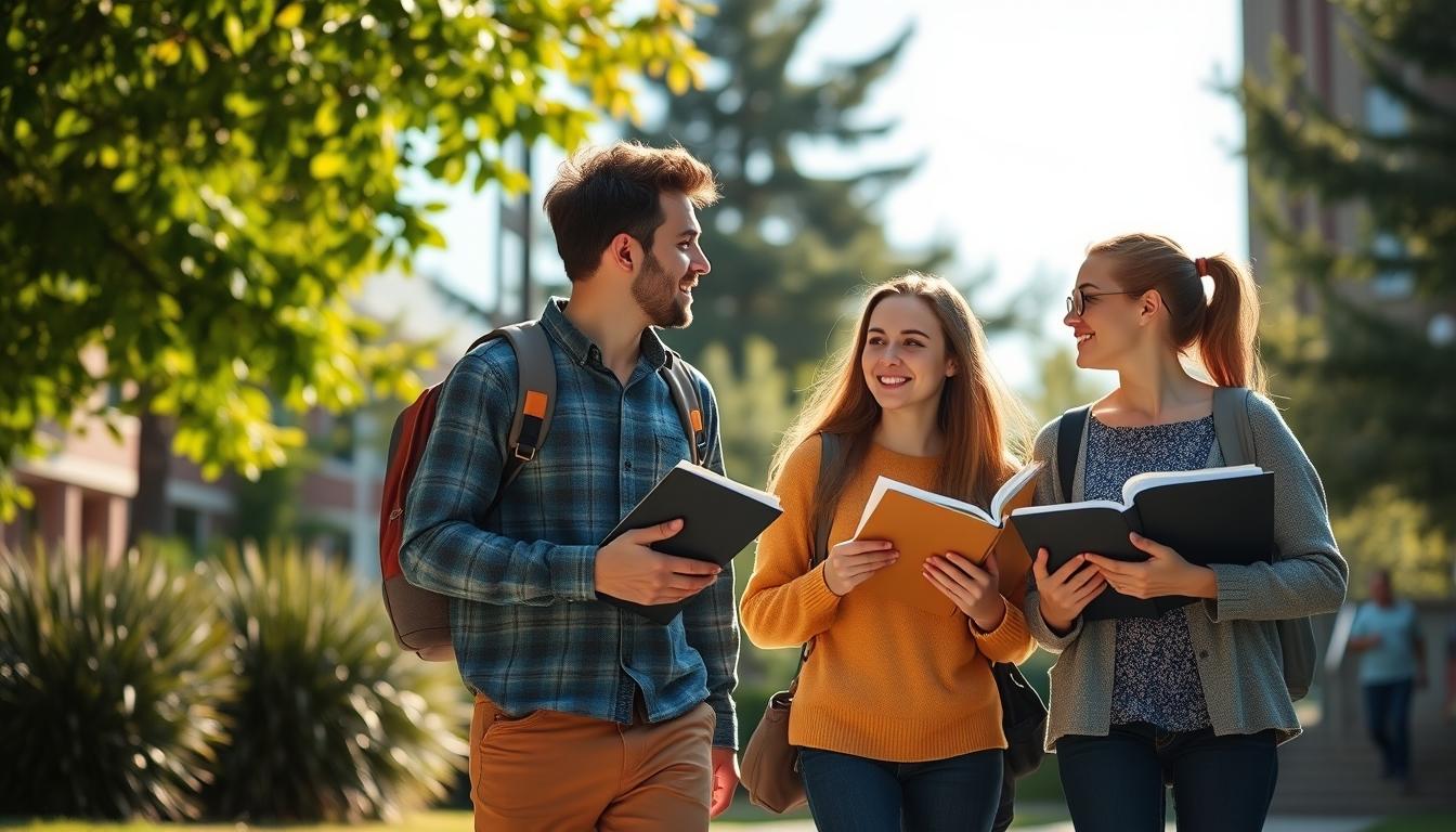 Students working in research laboratory